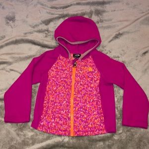 Toddler girl NorthFace zip up hoodie